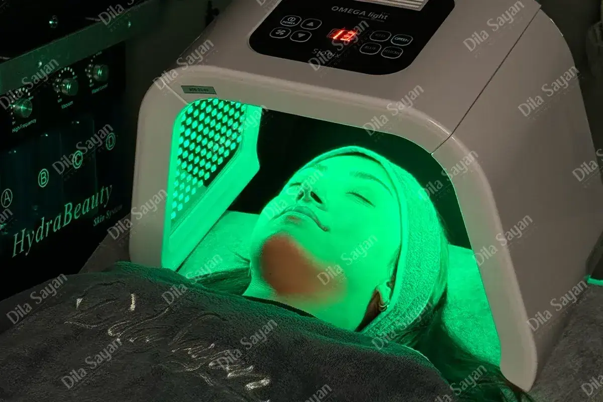 LED Terapi uygulaması